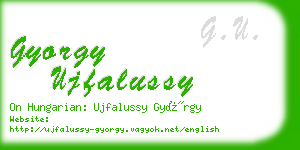 gyorgy ujfalussy business card